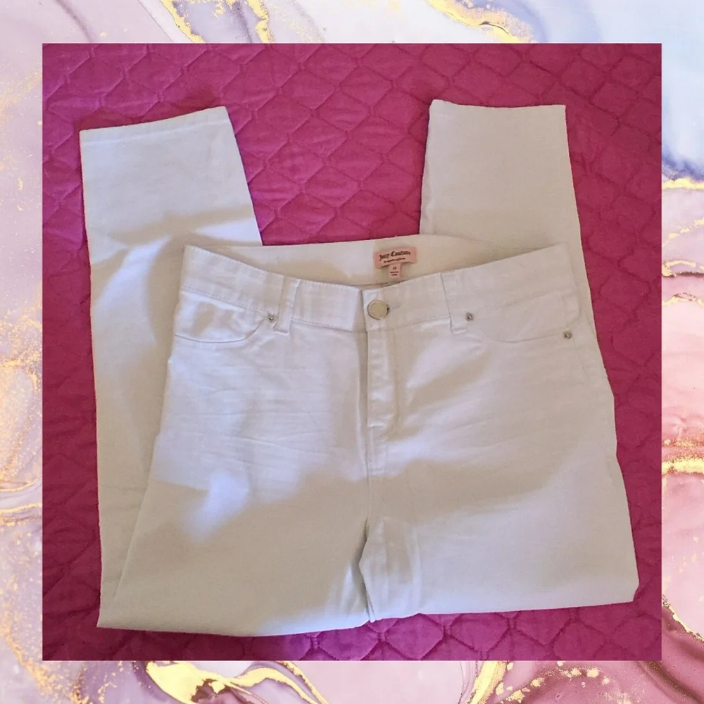 Juicy Couture White Straight Leg Jeans - Picture 2 of 5